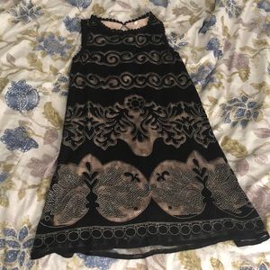 above the knee lace dress